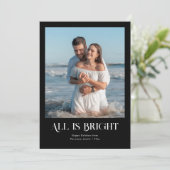 Gemütliche Couple Winter Holiday Grußkarte Feiertagskarte (Stehend Vorderseite)