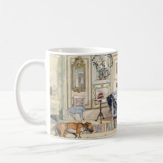 Gemütliche Ecke durch Carl Larsson Kaffeetasse (Links)