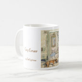 Gemütliche Ecke durch Carl Larsson Kaffeetasse (Vorderseite Links)