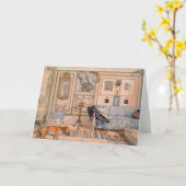 Gemütliche Ecke durch Carl Larsson Karte (Gelbe Blume)