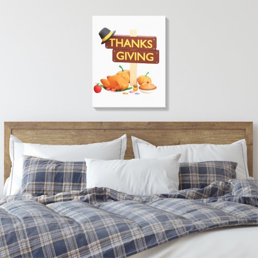 Gemütliche Ernte im Herbst auf Leinwand (Insitu (Schlafzimmer))