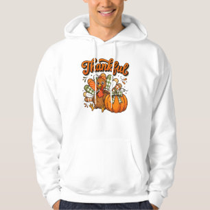 Gemütliche Erntedankfeier zum Herbst mit Truthahn Hoodie