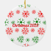 Gemütliche Exotic Kurzfristige Katze Weihnachten P Keramik Ornament (Hinten)