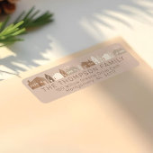 Gemütliche Familie Modernes Minimales Weihnachtsdo