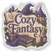 Gemütliche Fantasy Aufkleber (Vorderseite)