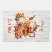 Gemütliche Farben gießen - Fall Geschirrtuch (Horizontal)