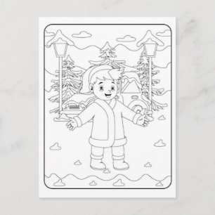 Gemütliche Feiertagshintergründe für winterliche Z Feiertagspostkarte