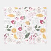 Gemütliche Fleece-Decke mit ObstgartenmotivFleece- Fleecedecke (Vorderseite (Horizontal))