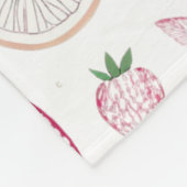 Gemütliche Fleece-Decke mit ObstgartenmotivFleece- Fleecedecke (Ecke)