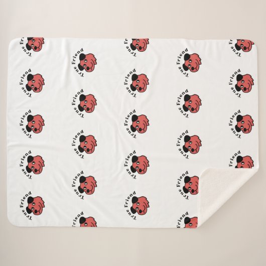 Gemütliche Fleece & Sherpa-Decke Sherpadecke (Vorderseite (Horizontal))