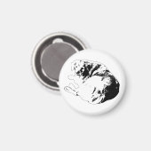 Gemütliche Form, heimelige Geborgenheit Magnet (Vorderseite/Rückseite)