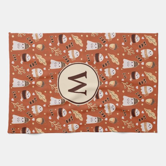 Gemütliche Geister Geschirrtuch (Horizontal)