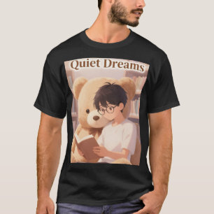 Gemütliche Gelehrtenbibliothek Junge & Teddybär-Äs T-Shirt
