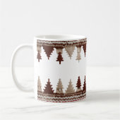 Gemütliche Gestrickte Weihnachtsbäume Fair Isle Kl Kaffeetasse (Links)