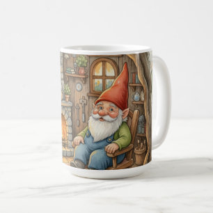 Gemütliche Gnom-Kaffeetasse verzauberter Igel Kaffeetasse