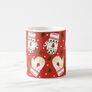 Gemütliche Gold Winter Gloves Kaffeetasse