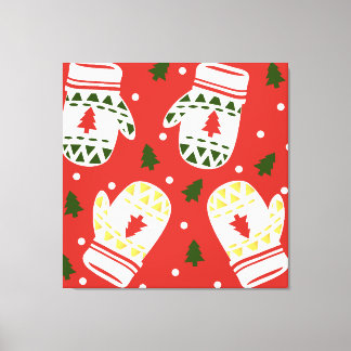 Gemütliche Gold Winter Gloves Leinwanddruck