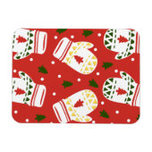 Gemütliche Gold Winter Gloves Magnet (Horizontal)