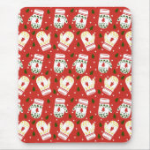 Gemütliche Gold Winter Gloves Mousepad (Vorne)
