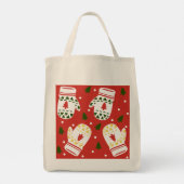 Gemütliche Gold Winter Gloves Tragetasche (Rückseite)