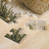Gemütliche Grüne Gold Heiße Schokolade Marshmallow Puzzle (Seite)
