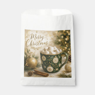 Gemütliche Grüne Gold Hot Cocoa Marshmallows Geschenktütchen
