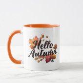 Gemütliche Hallo Herbst Stimmung Tasse (Links)