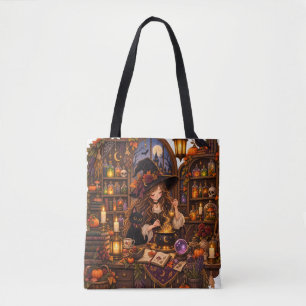 Gemütliche Halloween-Apotheke-Hexe Tasche