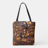 Gemütliche Halloween-Apotheke-Hexe Tasche (Rückseite)