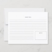 Gemütliche handgezeichnet Kochkarte (Rückseite)