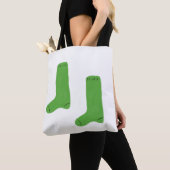 Gemütliche hellgrüne Socken Tasche (Von Nahem)