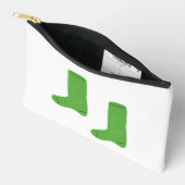 Gemütliche hellgrüne Socken Zubehörtasche (Offen)