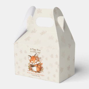 Gemütliche Herbst-Fuchs-Baby-Party, gemütliche Wal Geschenkschachtel