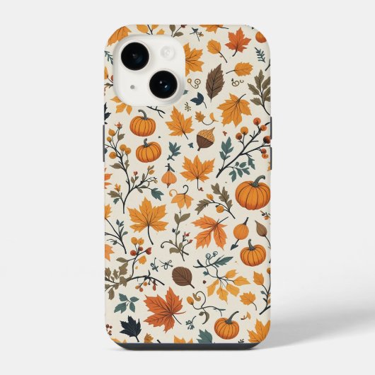 Gemütliche Herbst-Handyhülle iPhone Hülle (Rückseite)