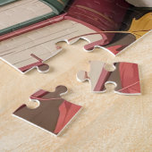 Gemütliche Herbst-Leseszene Puzzle (Seite)