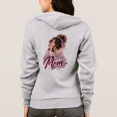 Gemütliche Herbst-Mama-Blumen – Herbstliche Mutter Hoodie (Rückseite)