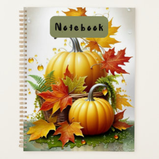 Gemütliche Herbst-Notebook Planer