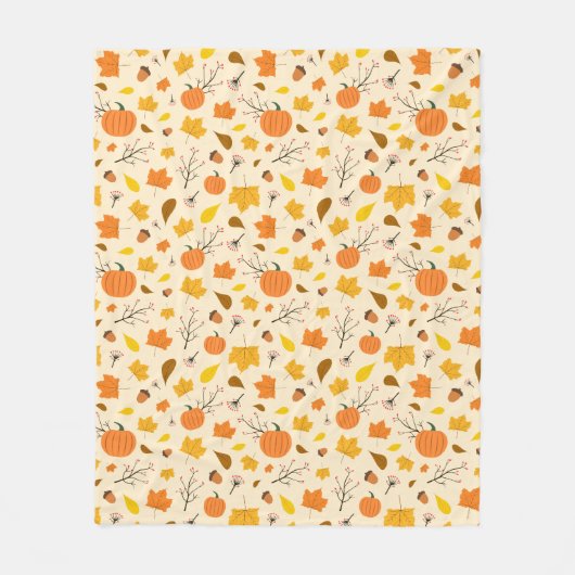 Gemütliche Herbst-Pürternte Fleecedecke (Vorderseite)