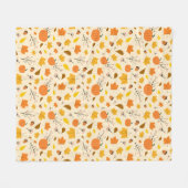 Gemütliche Herbst-Pürternte Fleecedecke (Vorderseite (Horizontal))