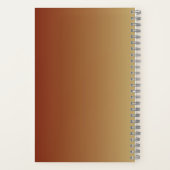 Gemütliche Herbst-Spiral-Notebook Notizblock (Rückseite)