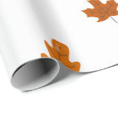 Gemütliche Herbst-Thanksgiving-Dinnerparty Geschenkpapier (Rolleneckpunkt)