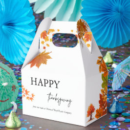 Gemütliche Herbst-Thanksgiving-Dinnerparty Geschenkschachtel
