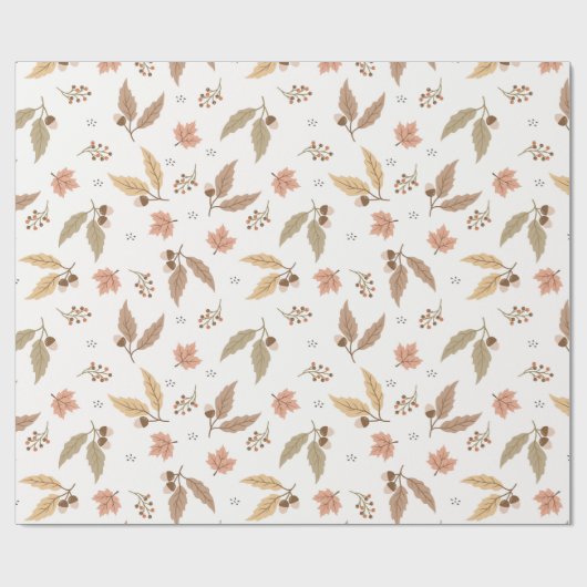 Gemütliche Herbstausgänge Geschenkpapier (Flach)