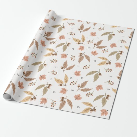 Gemütliche Herbstausgänge Geschenkpapier (Ungerollt)