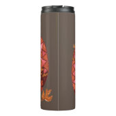 Gemütliche Herbstbadger-Thermal-Tumbler Thermosbecher (Rückseite)