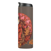 Gemütliche Herbstbadger-Thermal-Tumbler Thermosbecher (Nach rechts gedreht)