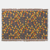 Gemütliche Herbstblanken mit Herbstblättern & Berr Decke (Vorderseite)