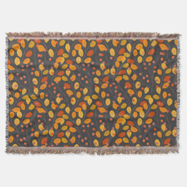 Gemütliche Herbstblanken mit Herbstblättern & Berr Decke