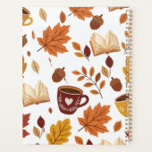 Gemütliche Herbstblätter - Herbstästhetik  Planer (Rückseite)