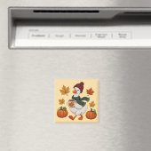Gemütliche Herbstente mit Kürbis-Kaffee und Herbst Magnet (In Situ (Geschirrspüler))